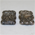 Lot of Two Sterling Silver Match Holders - One Dated & with Initials 'J.H.G.' - Roth Collection