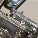 Lot of Two Sterling Silver Match Holders - One Dated & with Initials 'J.H.G.' - Roth Collection