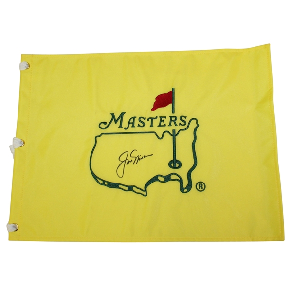 Jack Nicklaus Signed Undated Masters Embroidered Flag JSA ALOA