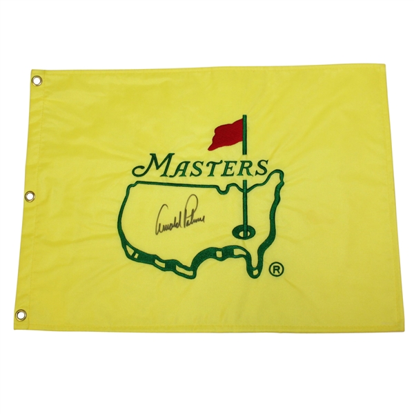 Arnold Palmer Signed Undated Masters Embroidered Flag JSA ALOA