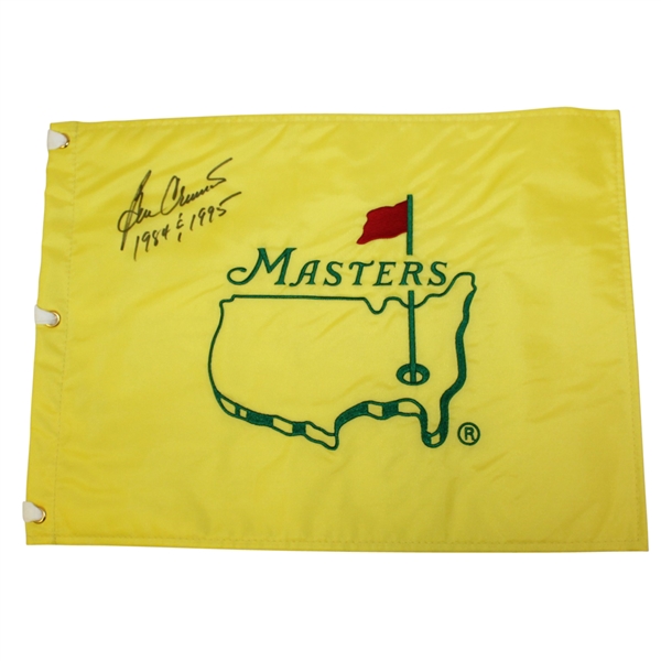 Ben Crenshaw Signed Undated Masters Embroidered Flag with Years Won JSA ALOA