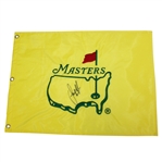 Sandy Lyle Signed Undated Masters Embroidered Flag JSA ALOA