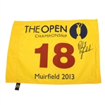 Phil Mickelson Signed 2013 Open Championship at Muirfield Flag JSA ALOA