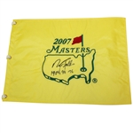 Nick Faldo Signed 2007 Masters Embroidered Flag with Years Won JSA ALOA