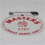 1964 Masters Tournament Badge #2297 - Palmer Win