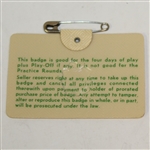 1967 Masters Tournament Badge #13152 - Gay Brewer Winner