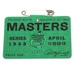 1968 Masters Tournament Badge #12731 - Bob Goalby Winner