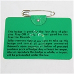1968 Masters Tournament Badge #12731 - Bob Goalby Winner