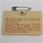 1970 Masters Tournament Badge #10460 - Billy Casper Winner