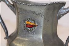 1899 Saegkill Golf Club Reed & Barton Pewter Handicap Trophy - Sept. 1st - Roth Collection