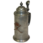 1901 Kebo Valley Club Weekly Handicap Pewter Stein - Won by Arden Robbins - July - Roth Collection
