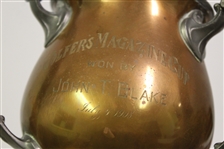 1908 Golfer's Magazine Cup 3 Handle Trophy Won by John T. Blake - July 4th - Roth Collection