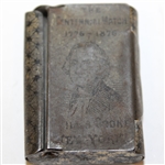 The Centennial Match 1776-1876 Hill & Cooke New York - Metal Match Holder - Roth Collection