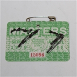 Gary Player Signed 1978 Masters Badge #15096 JSA ALOA