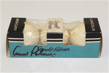 Arnold Palmer Signed Sleeve Box of Lincoln Mercury 'Palmer' Golf Balls JSA ALOA