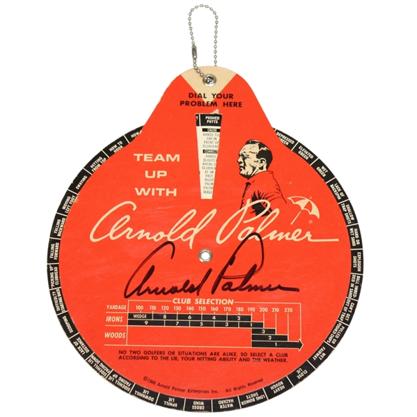 Arnold Palmer Signed 1966 Team Up With Arnold Palmer Golf Decision Maker JSA ALOA