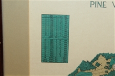 Pine Valley Colf Glub Classic Aerial Map of Historic Perennial #1 World Rated Course - Framed
