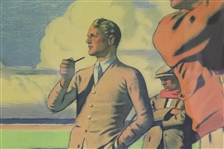 'St. Andrews - The Home of Golf Famous Poster from 1939 Advertising by Artist Arthur C. Michael - Framed 