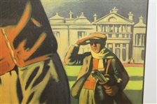 'St. Andrews - The Home of Golf Famous Poster from 1939 Advertising by Artist Arthur C. Michael - Framed 