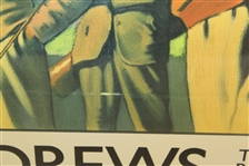 'St. Andrews - The Home of Golf Famous Poster from 1939 Advertising by Artist Arthur C. Michael - Framed 