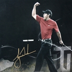 Arnold Palmer, Jack Nicklaus, Tiger Woods Triple Signed Major Victory Golf Print Ltd Ed UDA 109/250