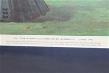 Shinnecock Hills First Clubhouse in America - 1892 Sportsman's Eyrie 1967 Print - Framed