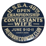 1949 US Open Championship at Medinah Contestants Wife Badge
