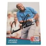 Arnold Palmer Signed 1991 Pro-Set Golf Card JSA ALOA