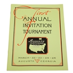 1934 Masters First Annual Invitation Tournament Program - Reproduction