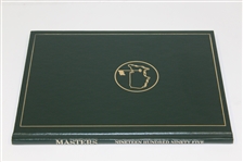 1995 Masters Annual Signed by Ben Crenshaw with Card - Additional Card Signed JSA ALOA