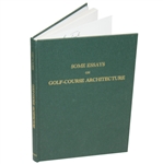 Ltd Ed Some Essays on Golf Course Architecture Book #13/700 Signed