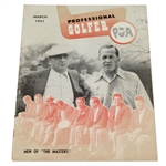 1951 PGA Magazine Men of the Masters with Bobby Jones & Clifford Roberts Cover