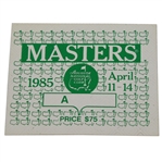 1985 Masters Series Badge - Unstamped & Uncut - Seldom Seen