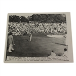 Sam Snead Press Photo Putts on Last Green to Win Masters - April 17, 1949