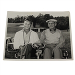 Arnold Palmer & Clifford Roberts in Golf Cart at 1959 Masters Tournament Photo
