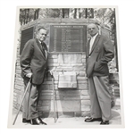 Bobby Jones & Clifford Roberts 1959 Masters at #15 Memorial Fountain Photo