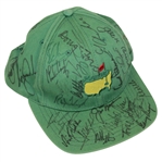 Masters Green Undated Champs Hat Signed by 35 Champs! JSA ALOA