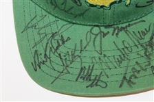 Masters Green Undated Champs Hat Signed by 35 Champs! JSA ALOA