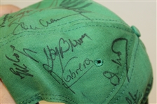 Masters Green Undated Champs Hat Signed by 35 Champs! JSA ALOA