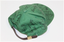 Masters Green Undated Champs Hat Signed by 35 Champs! JSA ALOA