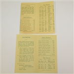1960 & 1963 Masters Tournament Ticket Brochures