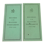 1962 & 1964 Masters Records of the Tournament Booklets