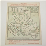 1953 Masters Sunday Pairing Sheet - Some Tape Marks 