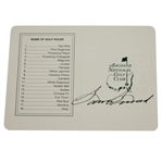 Sam Snead Signed Augusta National Scorecard PSA/DNA #G31290