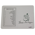Gene Sarazen Signed Augusta National Scorecard JSA #A27026