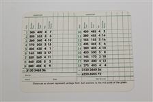 Art Wall Signed Augusta National Scorecard JSA ALOA