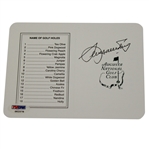 Seve Ballesteros Signed Augusta National Scorecard PSA/DNA #G62578