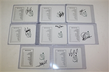 Lot of 30 Masters Champs Signed Augusta National Scorecards JSA, PSA/DNA, and JSA ALOA