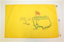 Bob Goalby Signed 1998 Masters Replacement Flag with '68' Notation JSA ALOA
