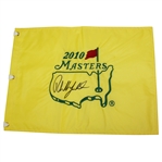 Phil Mickelson Signed 2010 Masters Embroidered Flag JSA ALOA